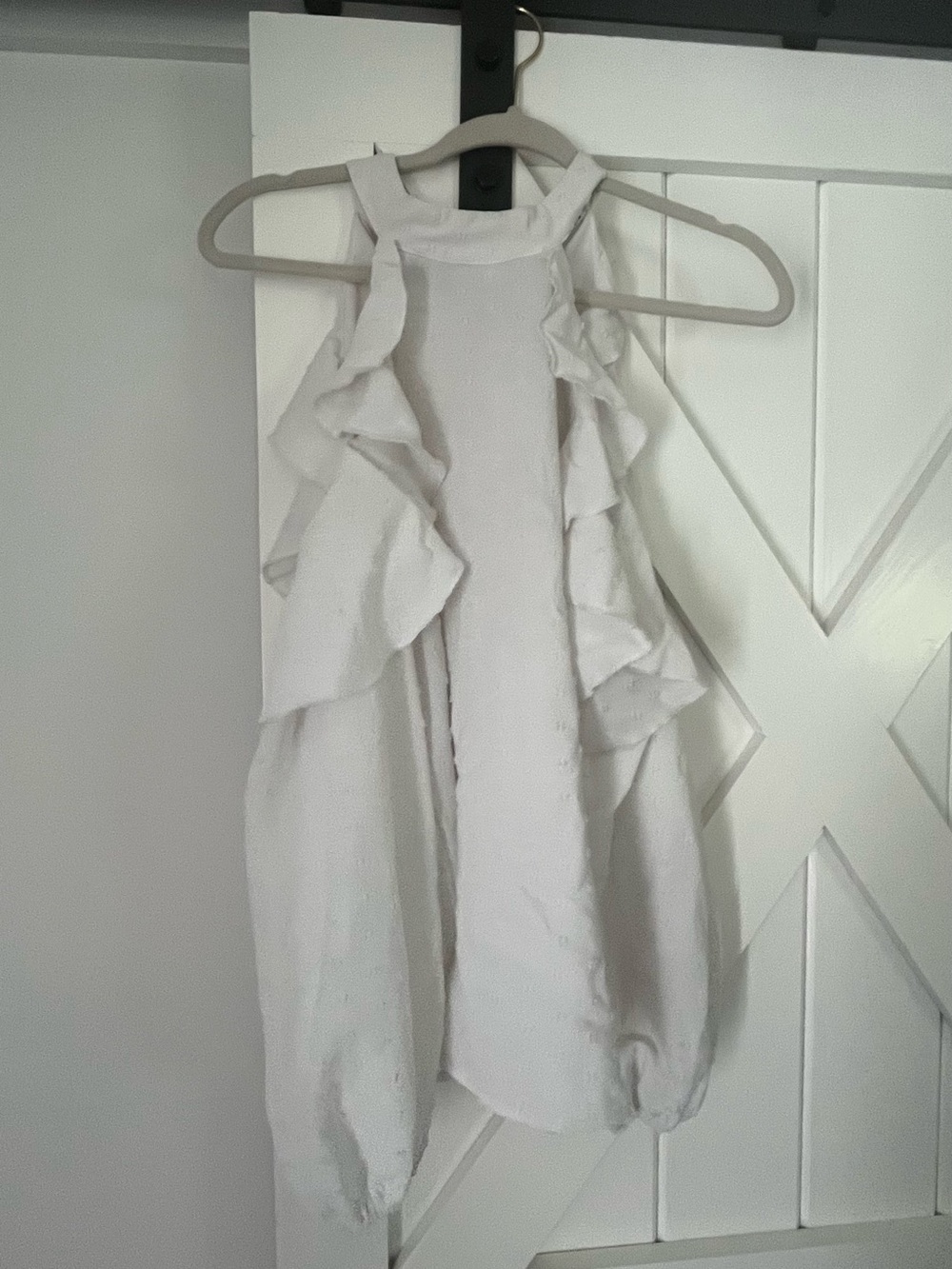 ePretty White Ruffled Halter Top